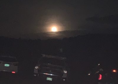 photo of full moon at the campground