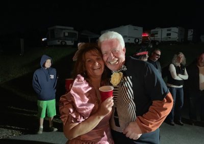 photo of couple in costume at halloween